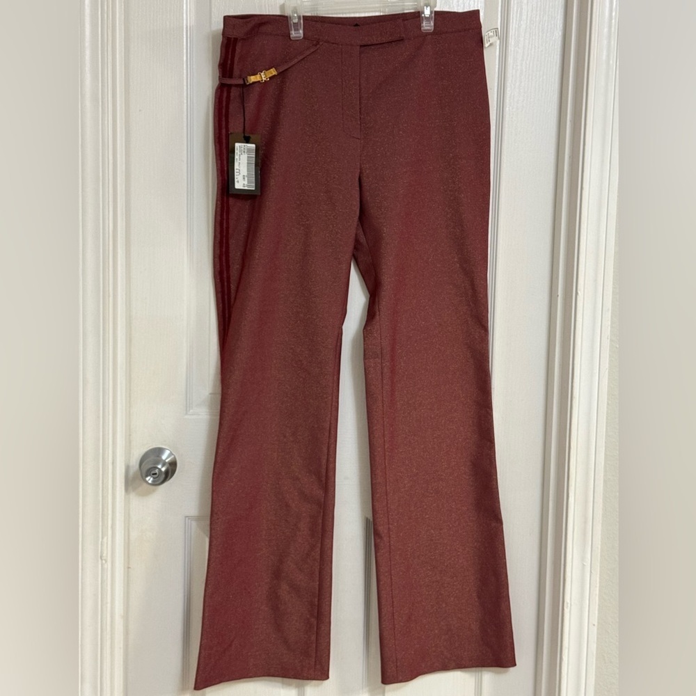 Class Roberto Cavalli Glitter Pants – Size 48 IT / 14 US – NWT Made in Italy